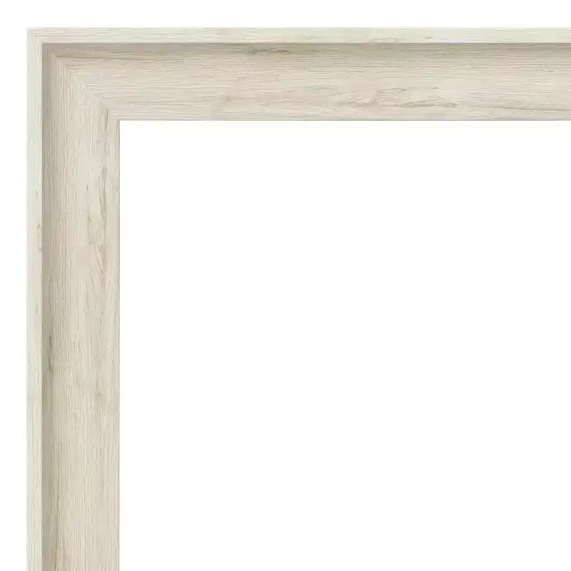 Miroir mural biseauté rectangulaire crème vieilli, 1 personne