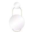 Glam Metal Round Wall Mirror Gold - Olivia & May