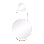Glam Metal Round Wall Mirror Gold - Olivia & May