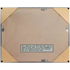 Miroir mural biseauté rustique vieilli marron, simple