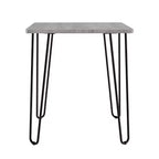 Lavish Home Modern End Table with Hairpin Legs