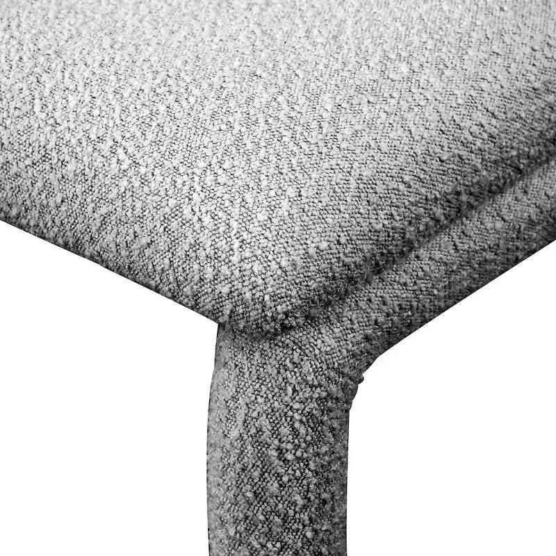 Chaise d'appoint et de salle à manger en tissu bouclé noir / gris / taupe – Un seul siège