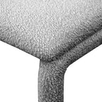 Chaise d'appoint et de salle à manger en tissu bouclé noir / gris / taupe – Un seul siège