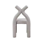 Chaise d'appoint et de salle à manger en tissu bouclé noir / gris / taupe – Un seul siège