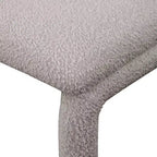 Chaise d'appoint et de salle à manger en tissu bouclé noir / gris / taupe – Un seul siège