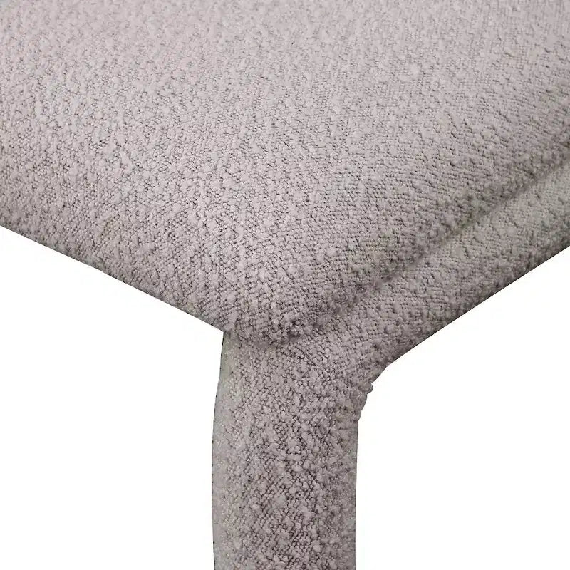 Chaise d'appoint et de salle à manger en tissu bouclé noir / gris / taupe – Un seul siège
