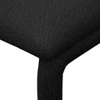 Chaise d'appoint et de salle à manger en tissu bouclé noir / gris / taupe – Un seul siège