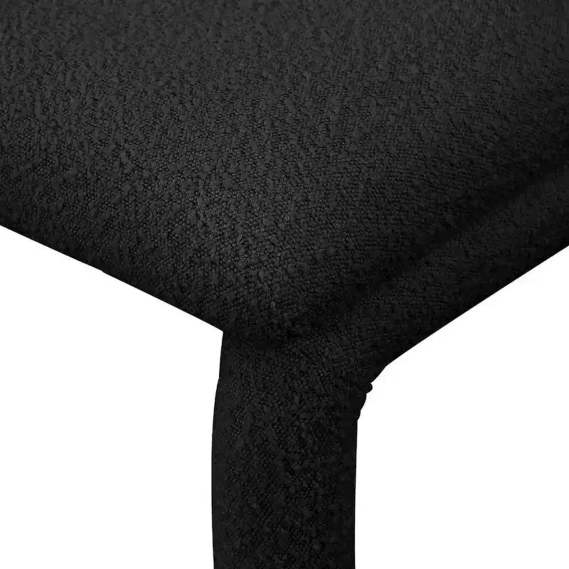 Chaise d'appoint et de salle à manger en tissu bouclé noir / gris / taupe – Un seul siège