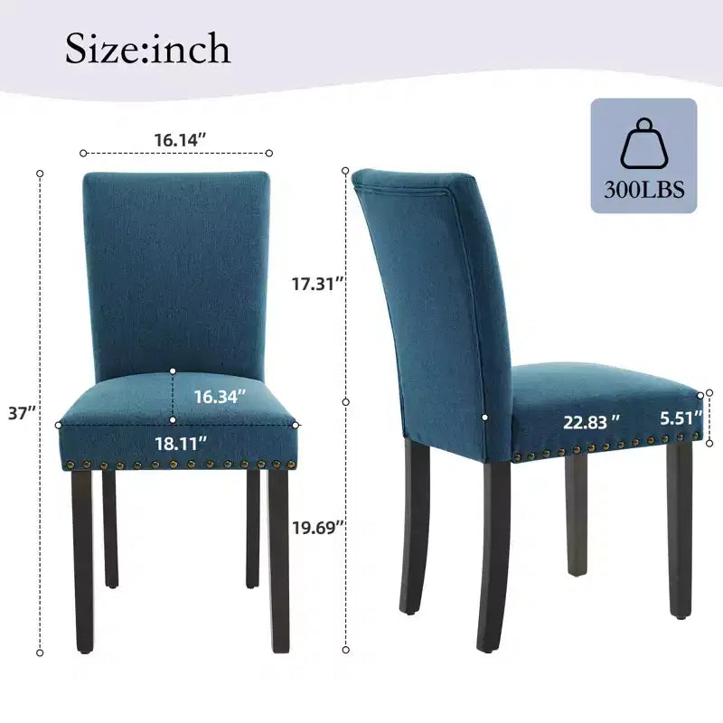 Chaises de salle à manger capitonnées avec accoudoirs, en lin beige, lot de 2
