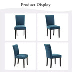 Chaises de salle à manger capitonnées avec accoudoirs, en lin beige, lot de 2