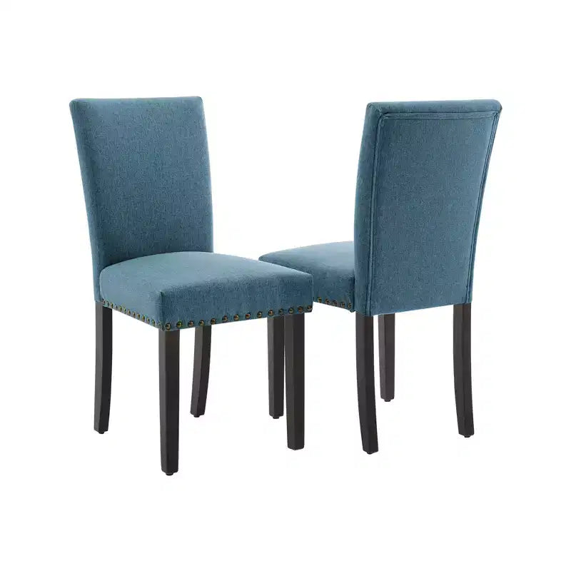 Chaises de salle à manger capitonnées avec accoudoirs, en lin beige, lot de 2
