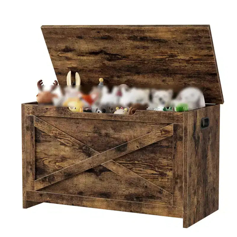 Banc de rangement à abattant, une place, 30", blanc mat / couleurs rétro / frêne délavé