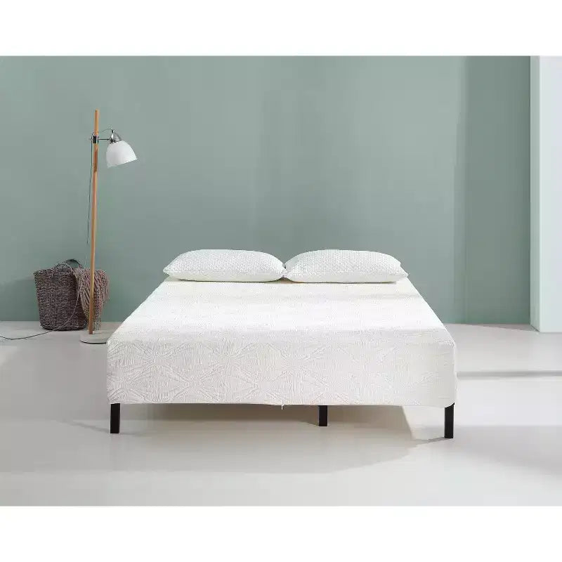 Matelas hybride Visco Gel 8 po – Blanc, Fermeté moyenne, 1-2 personnes