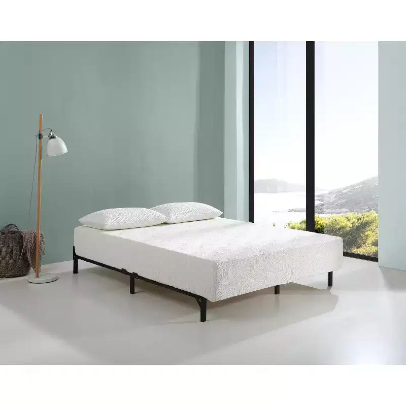 Matelas hybride Visco Gel 8 po – Blanc, Fermeté moyenne, 1-2 personnes