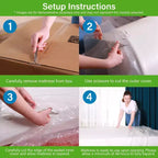 Matelas hybride Visco Gel 8 po – Blanc, Fermeté moyenne, 1-2 personnes