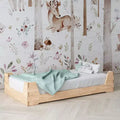 Little Seeds Maverick Montessori Toddler Floor Bed with 2 Heights