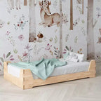 Little Seeds Maverick Montessori Toddler Floor Bed with 2 Heights