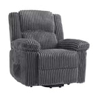 Fauteuil inclinable manuel en velours côtelé avec accoudoirs, simple, plusieurs coloris