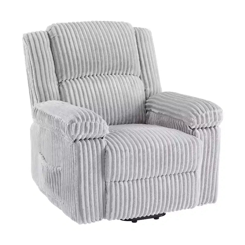 Fauteuil inclinable manuel en velours côtelé avec accoudoirs, simple, plusieurs coloris