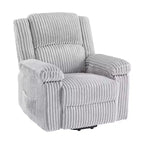 Fauteuil inclinable manuel en velours côtelé avec accoudoirs, simple, plusieurs coloris