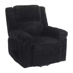 Fauteuil inclinable manuel en velours côtelé avec accoudoirs, simple, plusieurs coloris