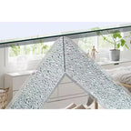 Meuble TV miroir argenté avec portes en verre diamant, convient pour 1 TV jusqu'à 50"