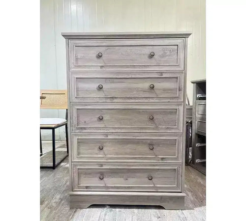 Chest of Drawers Vintage Oak Grey