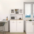 GDFStudio Ackland Modern Wooden Kitchen Pantry Storage Cabinet with Tilt-Out Trash Bin