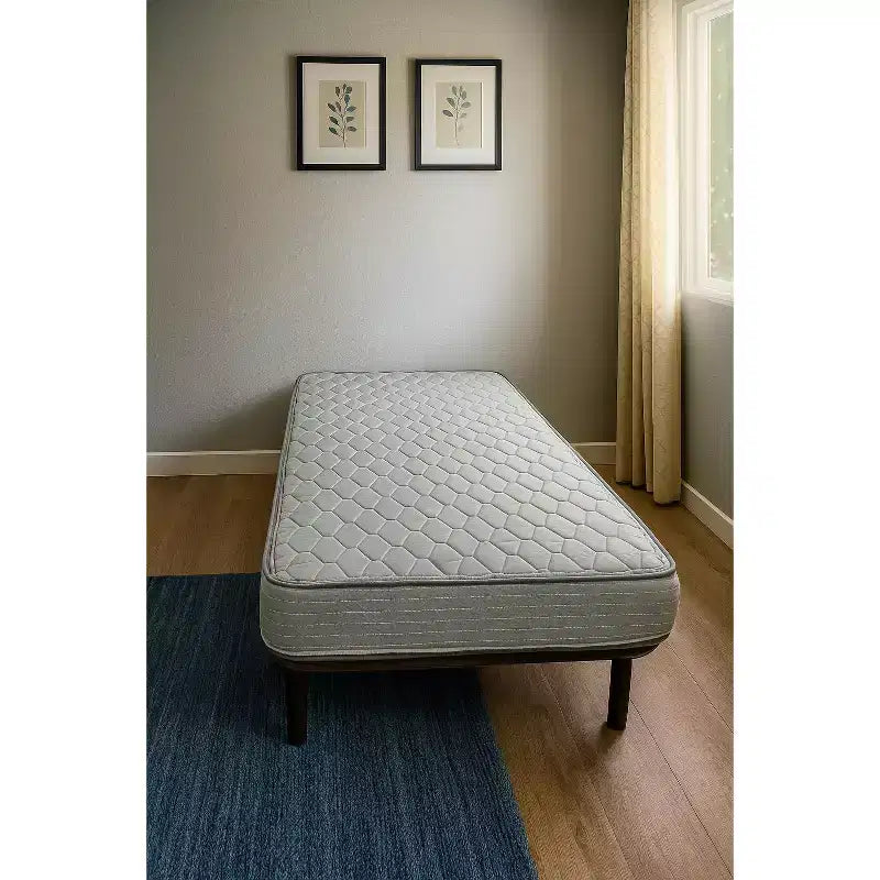 Matelas en mousse à mémoire de forme grise et à ressorts Bonnell, fermeté moyenne, 1-2 personnes