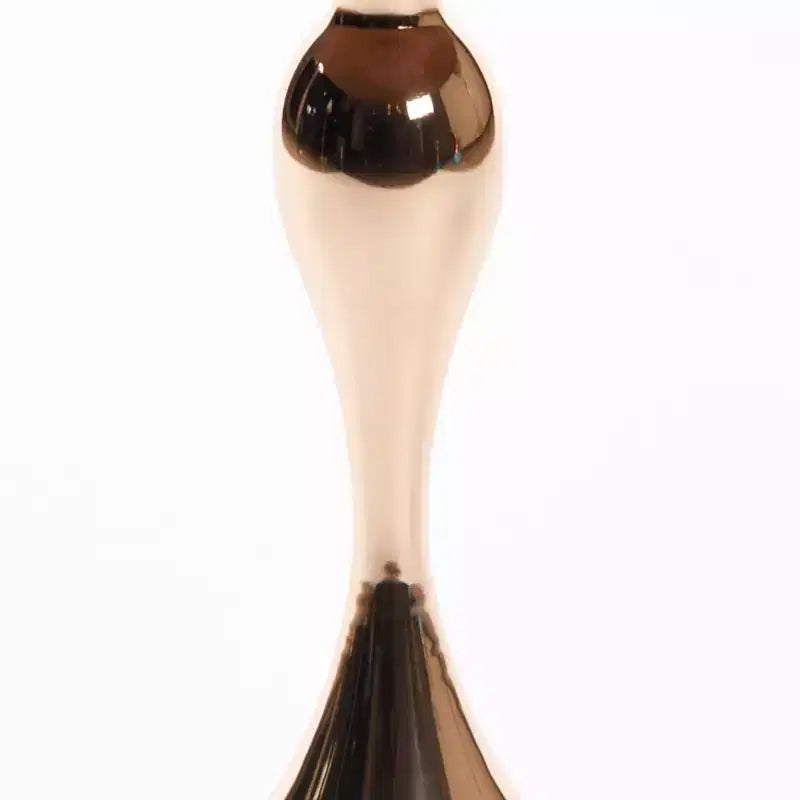 Table d'appoint ronde en métal gris mat/noyer avec pied en queue de sirène, pour 1