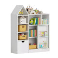 Children's Toy and Book Storage Cabinet Multi-functional Toy Storage Box Features 8 Storage Compartments Ideal for Playrooms, Kids' Rooms