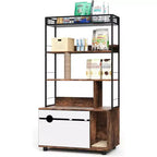Armoire de litière pour chat vintage marron avec étagère de rangement, 1 chat