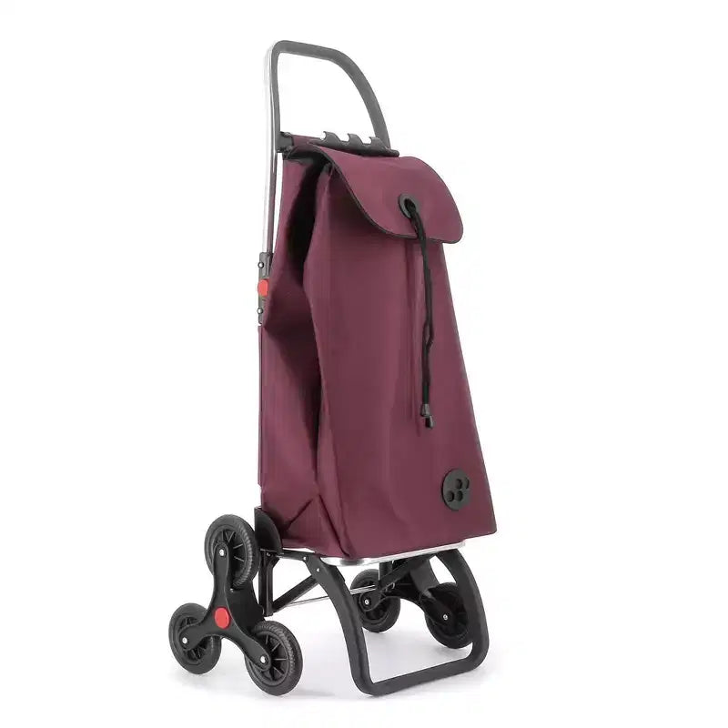 Chariot de courses pliable 6 roues monte-escalier, plusieurs coloris, 1 personne