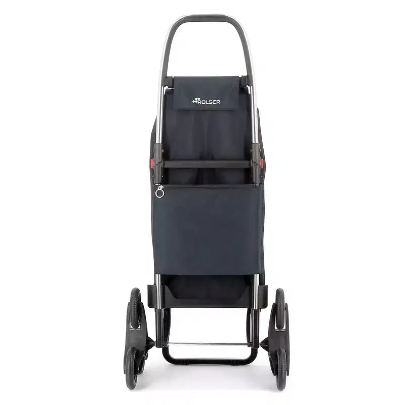 Chariot de courses pliable 6 roues monte-escalier, plusieurs coloris, 1 personne