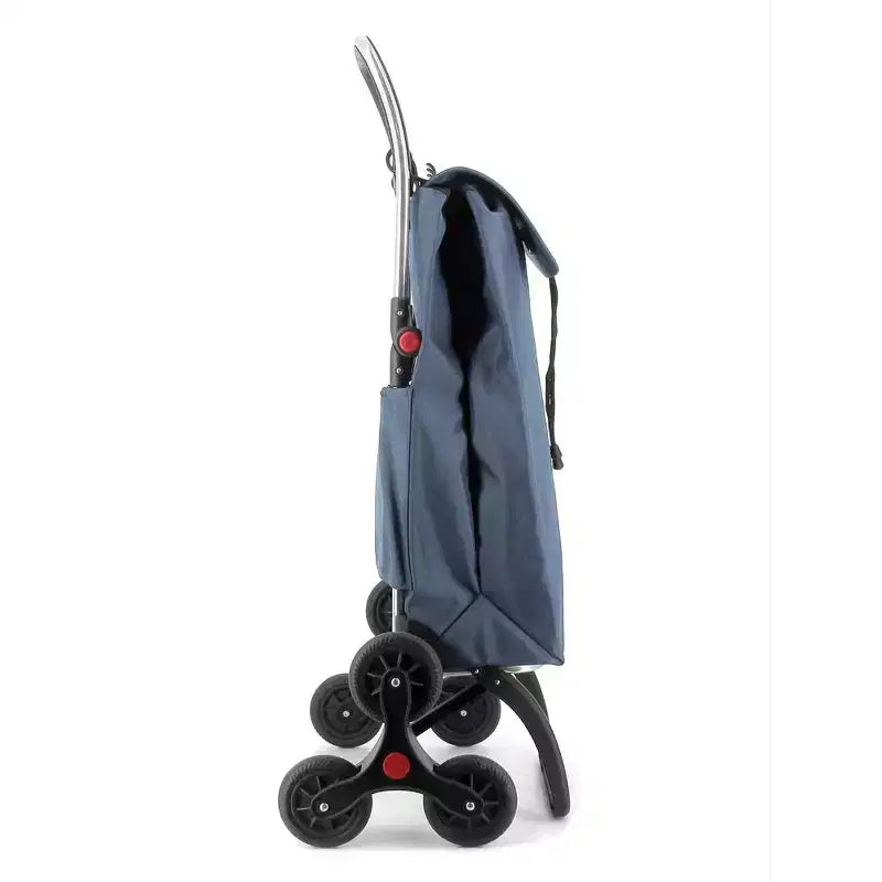 Chariot de courses pliable 6 roues monte-escalier, plusieurs coloris, 1 personne