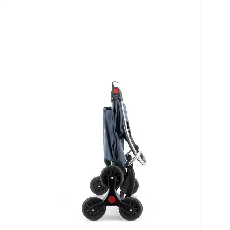 Chariot de courses pliable 6 roues monte-escalier, plusieurs coloris, 1 personne