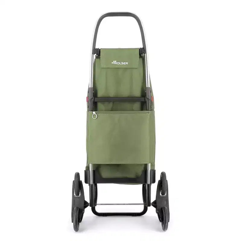 Chariot de courses pliable 6 roues monte-escalier, plusieurs coloris, 1 personne