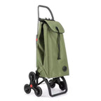 Chariot de courses pliable 6 roues monte-escalier, plusieurs coloris, 1 personne