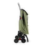 Chariot de courses pliable 6 roues monte-escalier, plusieurs coloris, 1 personne