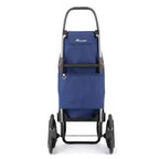Chariot de courses pliable 6 roues monte-escalier, plusieurs coloris, 1 personne