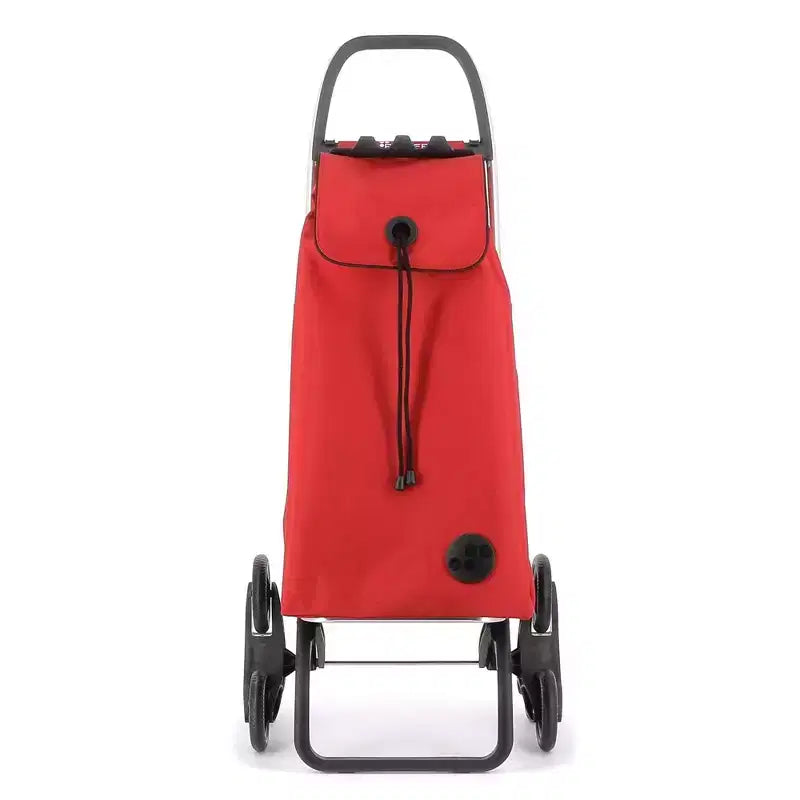 Chariot de courses pliable 6 roues monte-escalier, plusieurs coloris, 1 personne