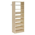 Easy Track Essential Shoe Tower Storage System and Organizer Kit, Honey Blonde