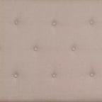 Lit plateforme capitonné gris à boutons avec matelas 10 po, double, 1 personne