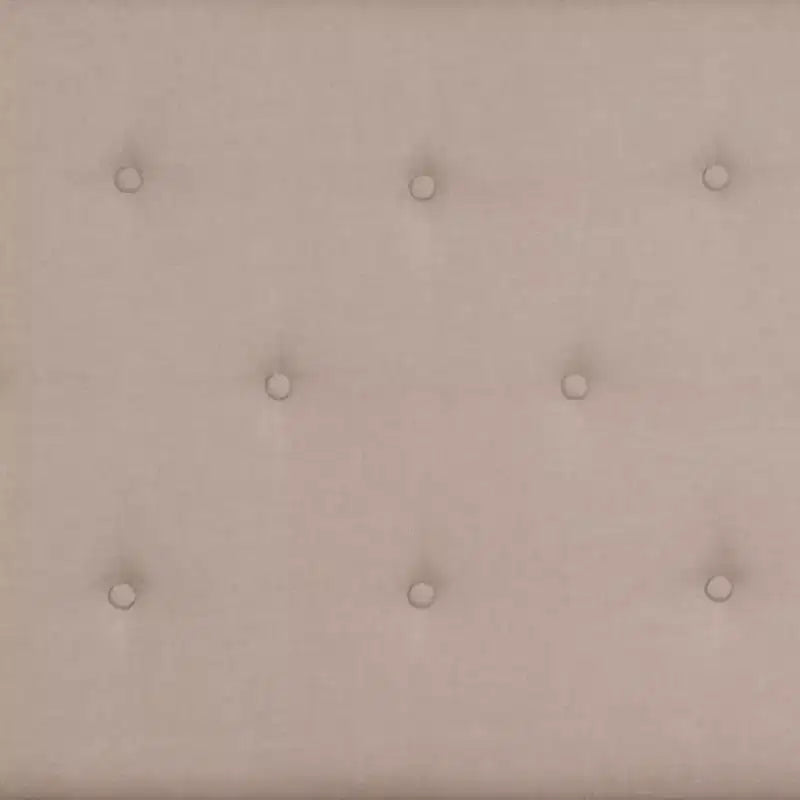 Lit plateforme capitonné gris à boutons avec matelas 10 po, double, 1 personne
