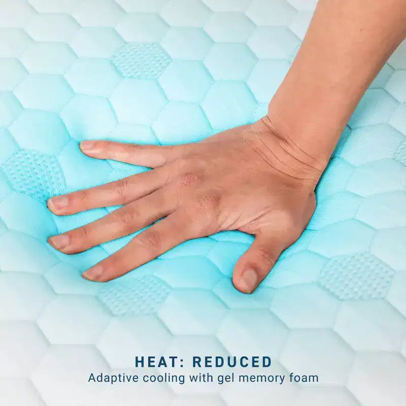Matelas en mousse à mémoire de forme au gel blanc, 30 cm, 1 personne