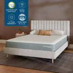 Matelas en mousse à mémoire de forme au gel blanc, 30 cm, 1 personne